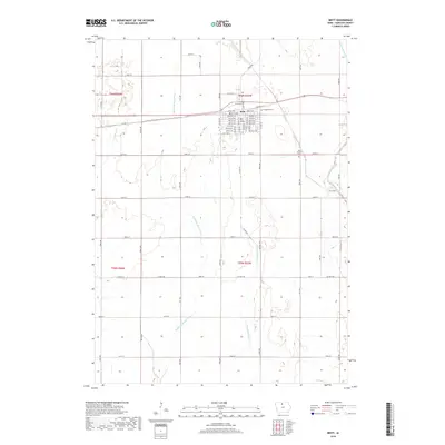 2018 Map of Britt, 2018 Print