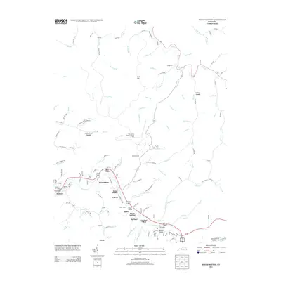2013 Map of Broad Bottom, 2013 Print