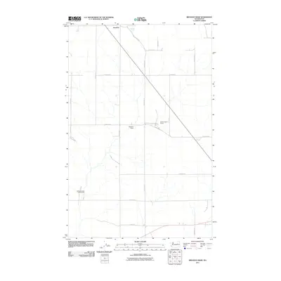 2011 Map of Broadax Draw, 2011 Print