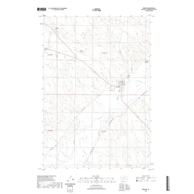 2020 Map of Broadus, 2020 Print