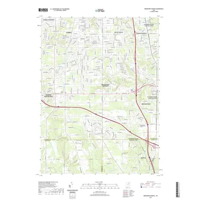 2019 Map of Broadview Heights, 2019 Print