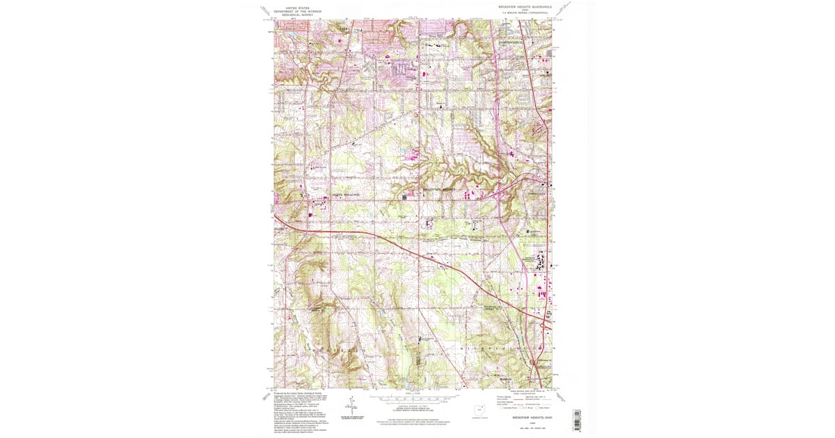 1994 Map of Broadview Heights, OH — High-Res | Pastmaps