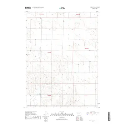 2017 Map of Broadwater NE, 2017 Print
