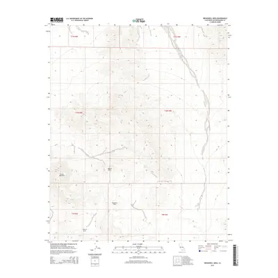 2015 Map of Broadwell Mesa, 2015 Print