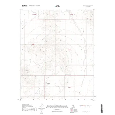 2018 Map of Broadwell Mesa, 2018 Print