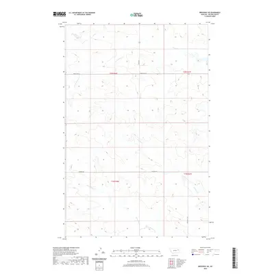 2020 Map of Brockway NE, 2020 Print