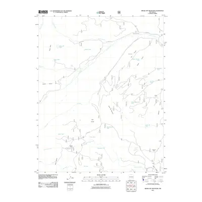 2011 Map of Broke Off Mountain, 2011 Print