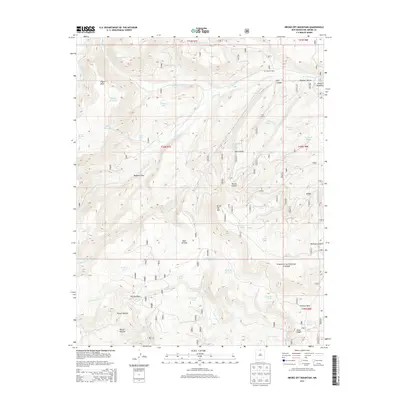 2013 Map of Broke Off Mountain, 2013 Print
