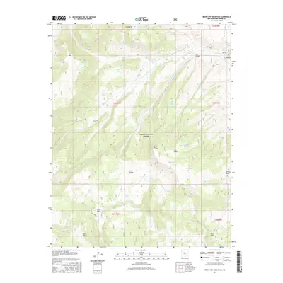 2017 Map of Broke Off Mountain, 2017 Print