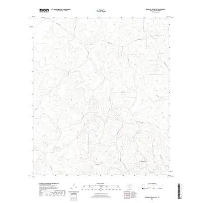 2019 Map of Brokeleg Mountain, 2019 Print