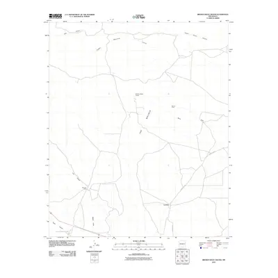 2010 Map of Broken Back Crater, 2010 Print