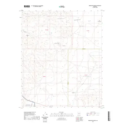 2023 Map of Broken Back Crater, 2023 Print
