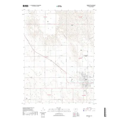 2017 Map of Broken Bow, 2017 Print