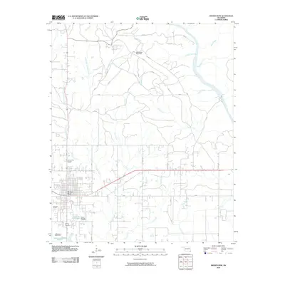 2010 Map of Broken Bow, 2010 Print