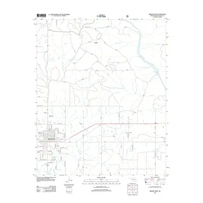2013 Map of Broken Bow, 2013 Print