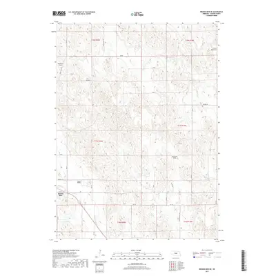 2017 Map of Broken Bow NE, 2017 Print