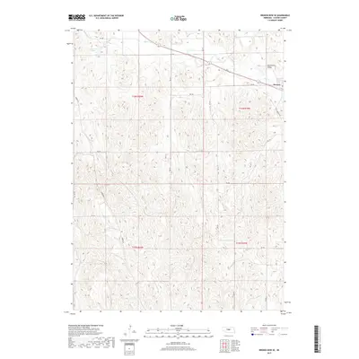 2017 Map of Broken Bow SE, 2017 Print