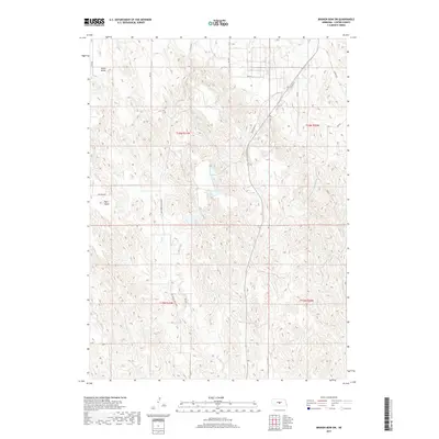 2017 Map of Broken Bow SW, 2017 Print