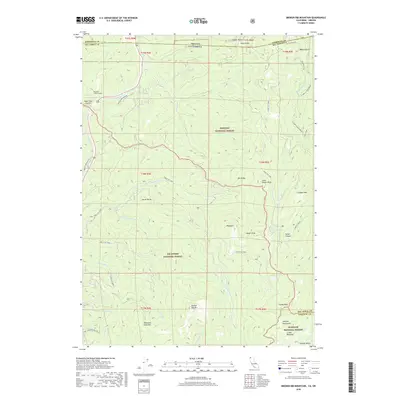 2018 Map of Broken Rib Mountain, 2018 Print