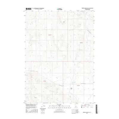 2017 Map of Broken Wagon Flat, 2017 Print