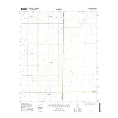 2017 Map of Bronco NE, 2017 Print