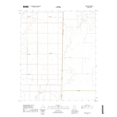2020 Map of Bronco NE, 2020 Print