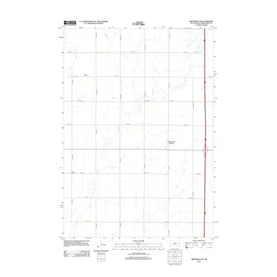 2012 Map of Brookings NE, 2012 Print