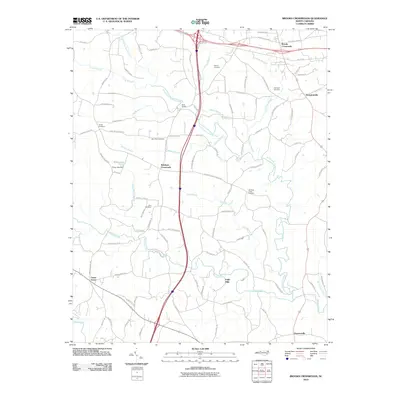 2010 Map of Brooks Crossroads, 2010 Print