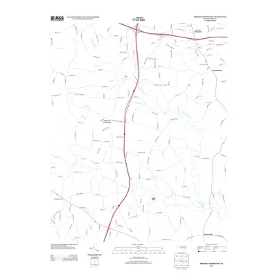 2013 Map of Brooks Crossroads, 2013 Print