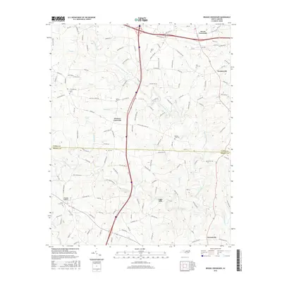 2016 Map of Brooks Crossroads, 2016 Print