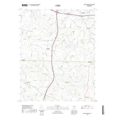 2019 Map of Brooks Crossroads, 2019 Print