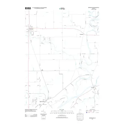 2013 Map of Brookston, 2013 Print