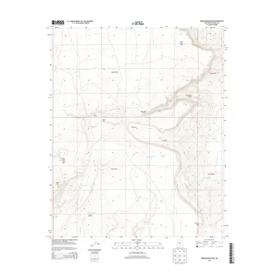 2013 Map of Broom Mountain, 2013 Print