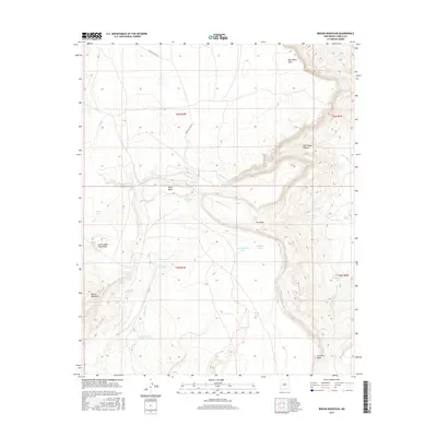2017 Map of Broom Mountain, 2017 Print