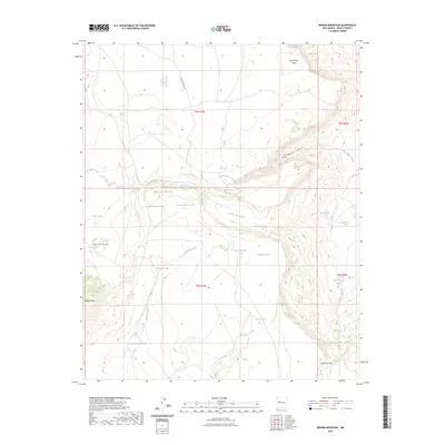 2023 Map of Broom Mountain, 2023 Print