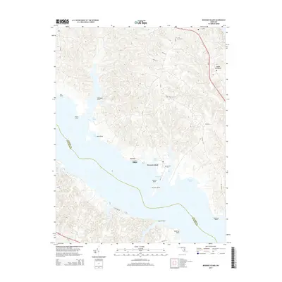 2014 Map of Broomes Island, 2014 Print