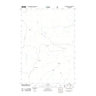 2011 Map of Broomtail Ridge, 2011 Print