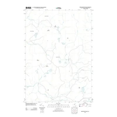 2013 Map of Brother Ponds, 2013 Print