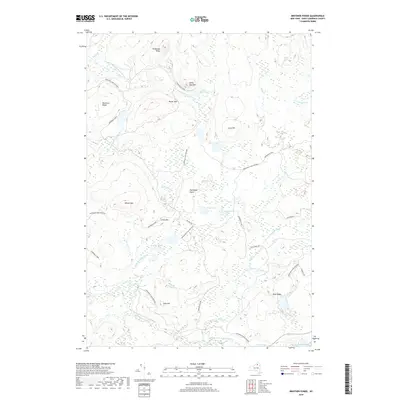 2019 Map of Brother Ponds, 2019 Print