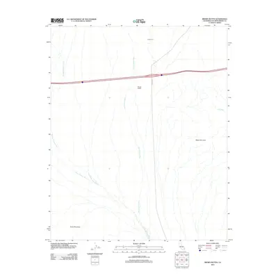 2012 Map of Brown Buttes, 2012 Print