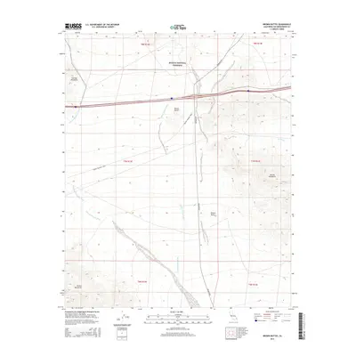 2015 Map of Brown Buttes, 2015 Print