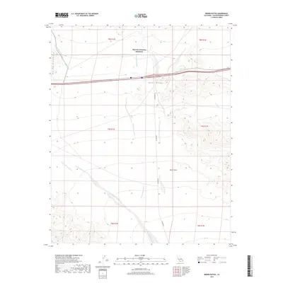 2018 Map of Brown Buttes, 2018 Print