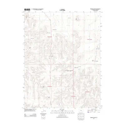 2013 Map of Brown Canyon, 2013 Print