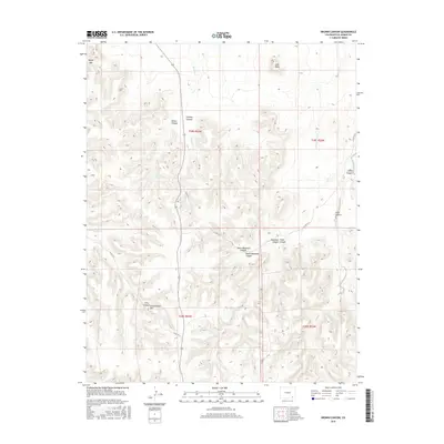 2016 Map of Brown Canyon, 2016 Print
