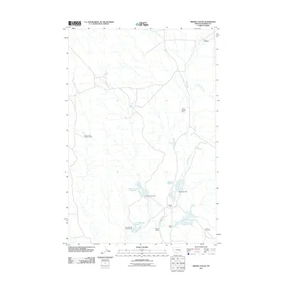 2011 Map of Brown Coulee, 2011 Print