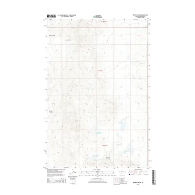 2014 Map of Brown Coulee, 2014 Print