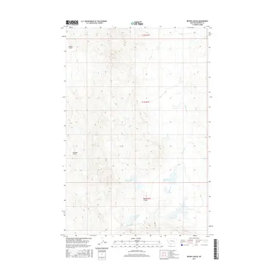 2017 Map of Brown Coulee, 2017 Print