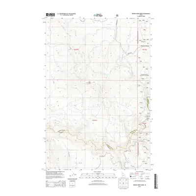 2014 Map of Brown Creek Ridge, 2014 Print
