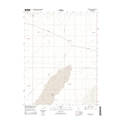 2014 Map of Brown Knoll, 2014 Print