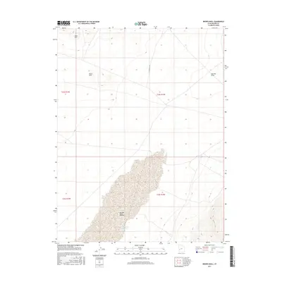 2017 Map of Brown Knoll, 2017 Print